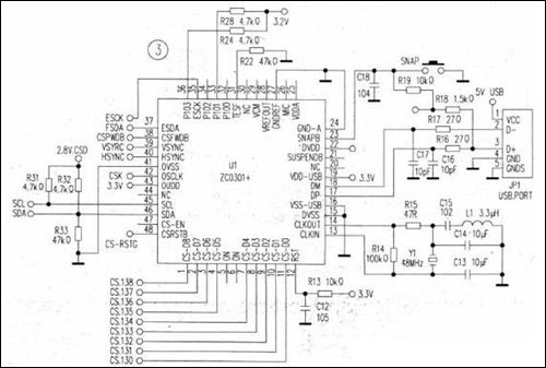 手机摄像头电路工作原理